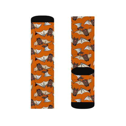 Bat Pattern Socks, Fun Gift for Halloween, Cozy Bat Socks, Stylish Halloween Accessories, Unique Gift for Women