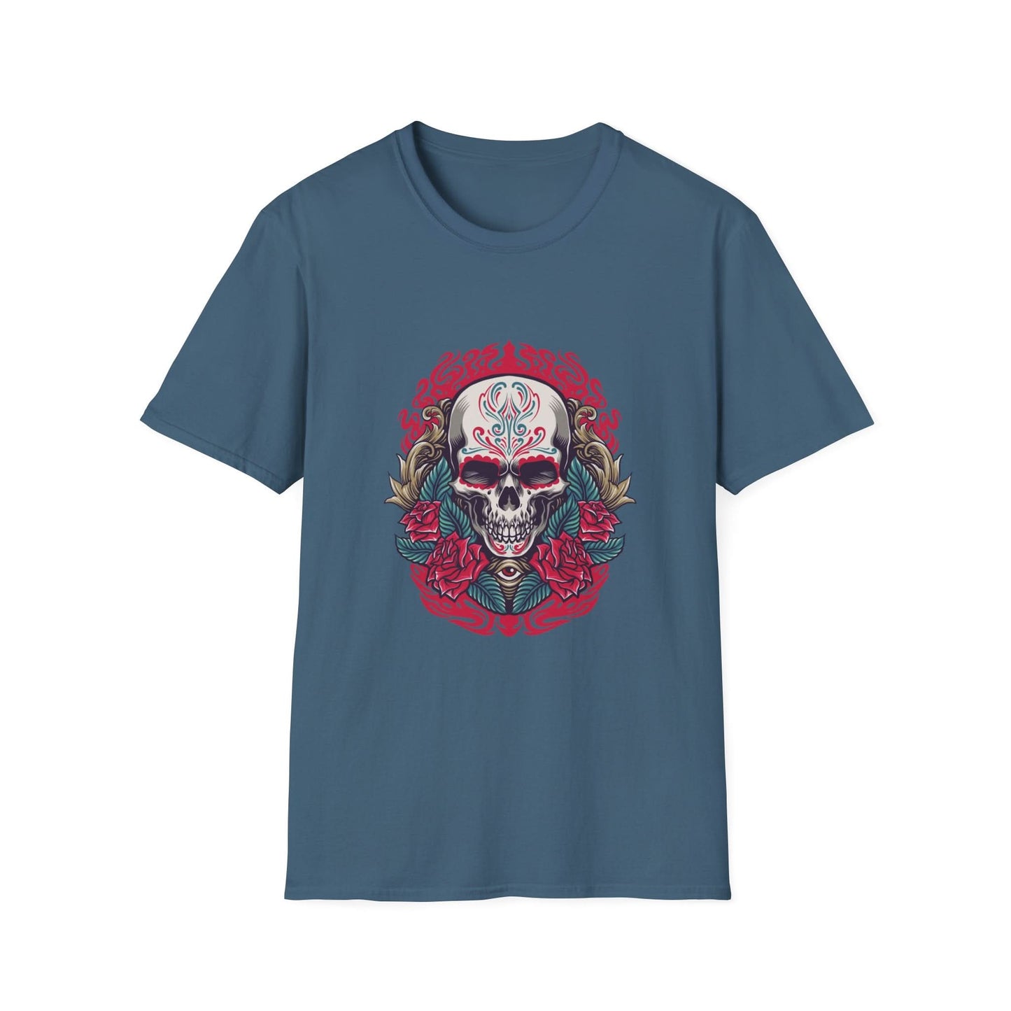 Skull Illustration Dia de Los Muertos - Mleem