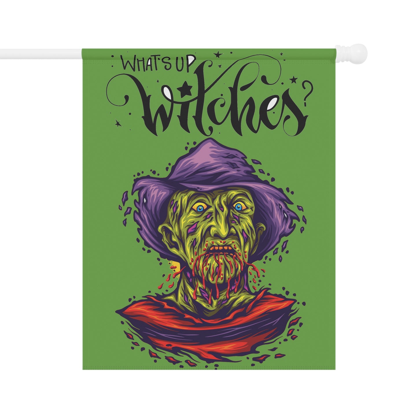 What's Up Witches Garden Banner, Halloween Yard Decoration, Witch Decor, Spooky Garden Sign, Porch Decor, Fall Home Decoration