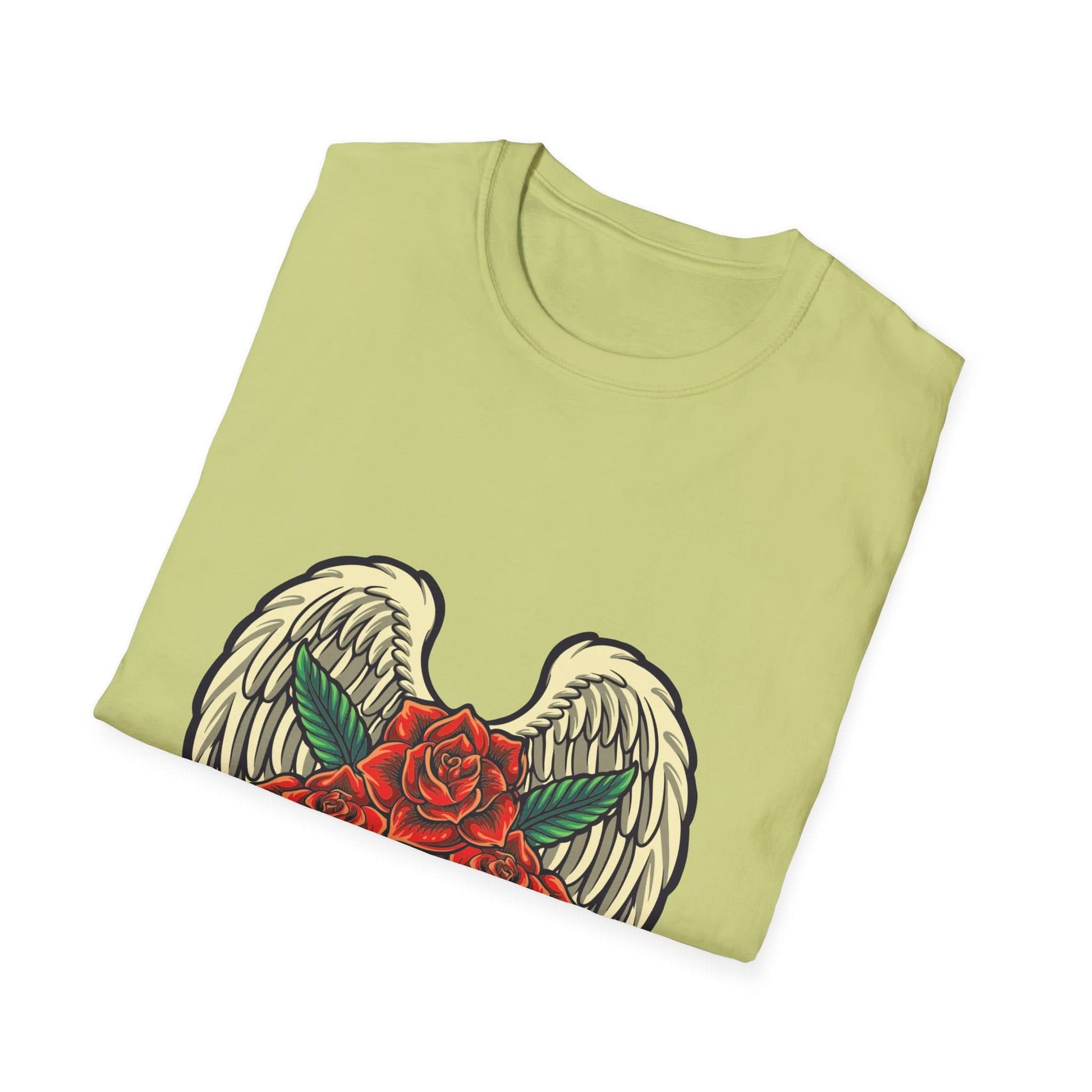 Red Rose Blooms with Angels Wings - Mleem