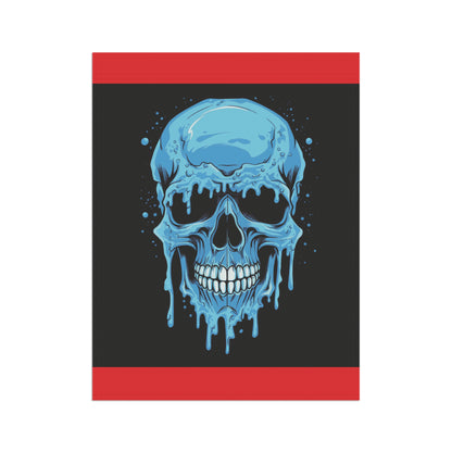 Chilling Skull Garden Banner - Gothic Decor, Outdoor Sign, Yard Art, Halloween Decoration, Home & Garden Accent