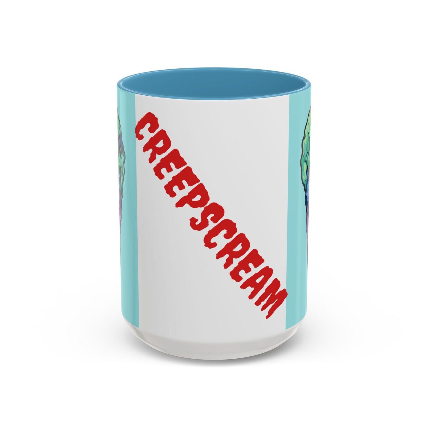 Creepy Ice Cream Mug - Perfect for Halloween, Unique Gift for Coffee Lovers, Spooky Decor, Creepscream Design, Fun Kitchenware