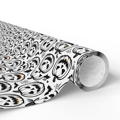 Halloween Wrapping Paper, Spooky Gift Wrap, Decorative Paper Roll, Fall Occasions, Unique Wrapping for Presents