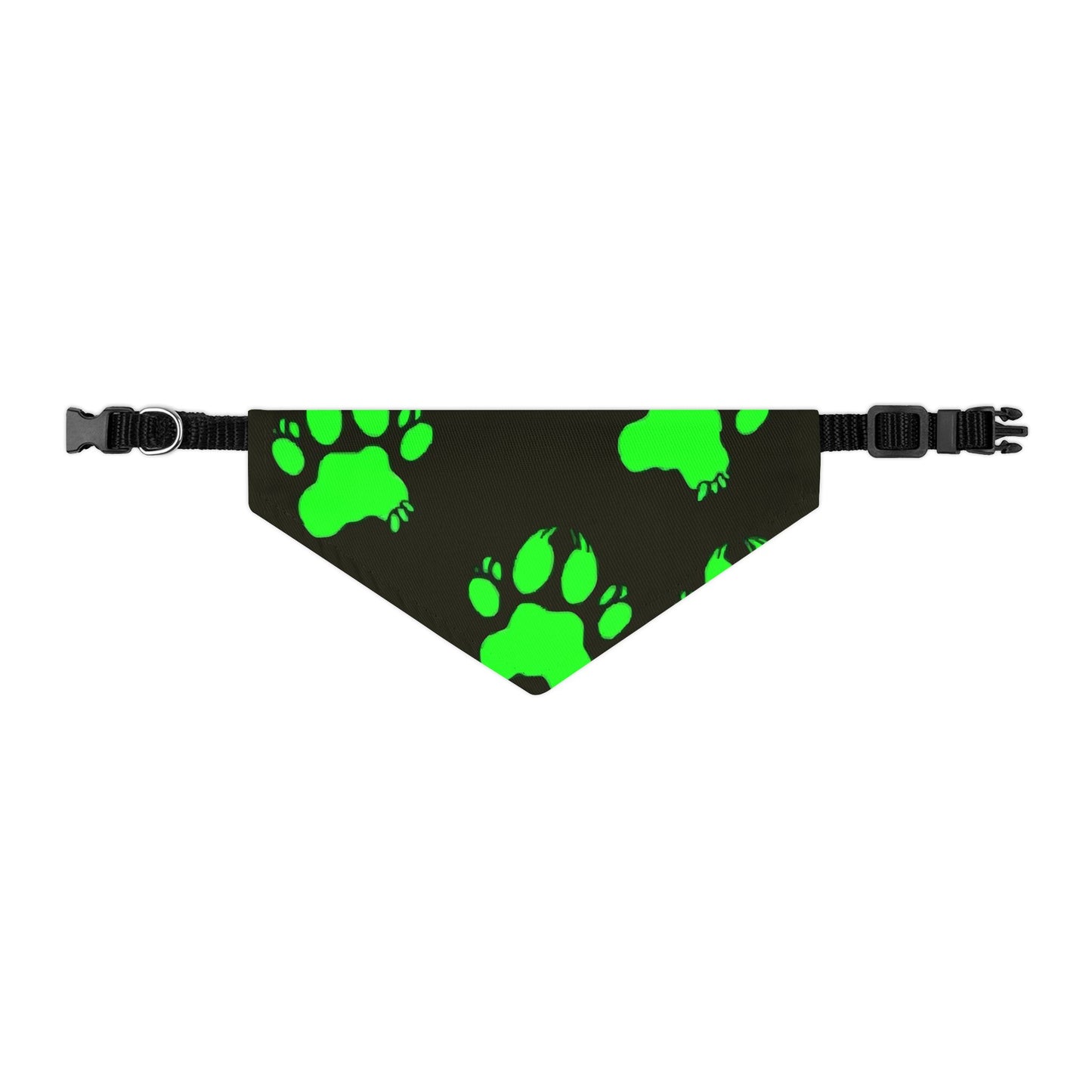 Glow-in-the-Dark Pet Bandana Collar | Funky Dog Accessory for Pet Lovers, Halloween Costume, Night Walks, Gift for Dog Owners
