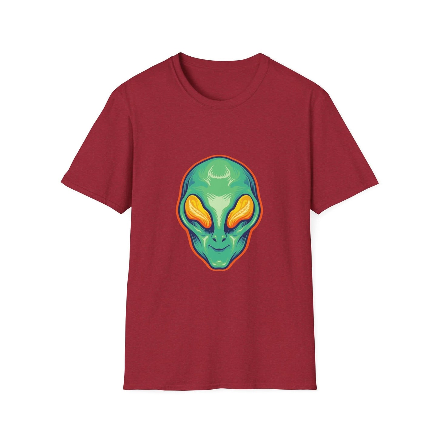 Alien Head Green Smile Mascot - Mleem