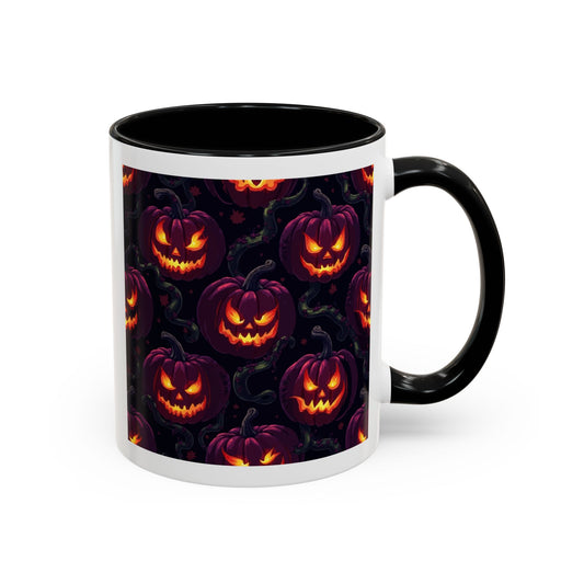 Halloween Pumpkin Coffee Mug, Spooky Ceramic Cup, Fall Decor, Autumn Gift, Halloween Party Essential, Seasonal Drinkware