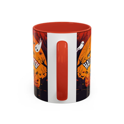 Spooky Halloween Coffee Mug - Perfect for Ghost Lovers and Fall Celebrations, Halloween Decor, Gift, Pumpkin Spice Season, Black Accent Mug