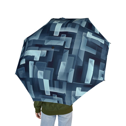 Stylish Semi-Automatic Foldable Umbrella, Compact Rain Gear, Artistic Canopy, Perfect Gift for Rainy Days, Fashionable Weather Protection