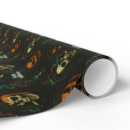 Gothic Halloween Wrapping Paper, Spooky Gift Wrap for October Celebrations, Scary Patterned Gift Wrap, Unique Holiday Wrap, Fun [...]