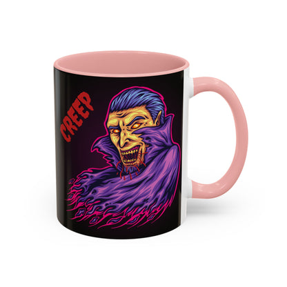 Creepy Gothic Accent Coffee Mug for Spooky Vibes, Halloween Decor, Unique Gift, Coffee Lover, Witchcraft Essentials