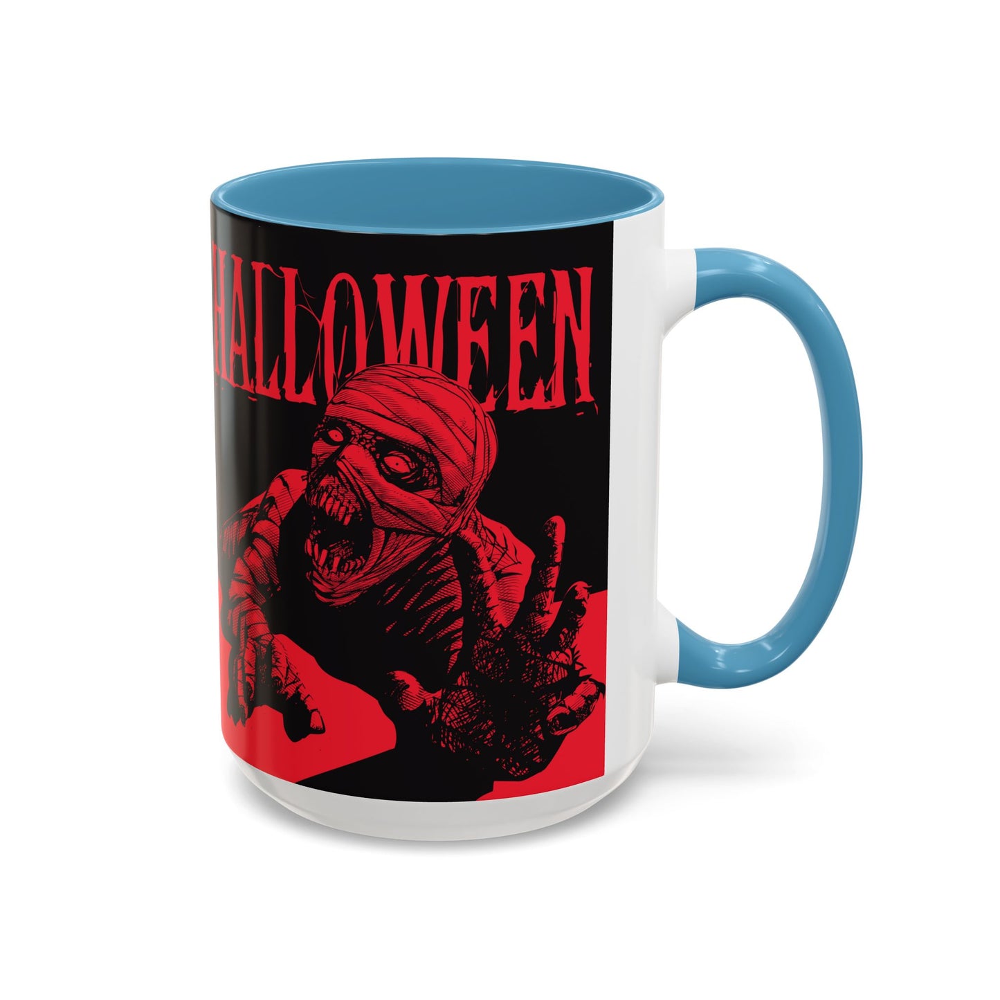 Halloween Accent Coffee Mug | Spooky Coffee Cup for Halloween Lovers, Trick or Treat Mug, Horror Decor, Gift for Fans