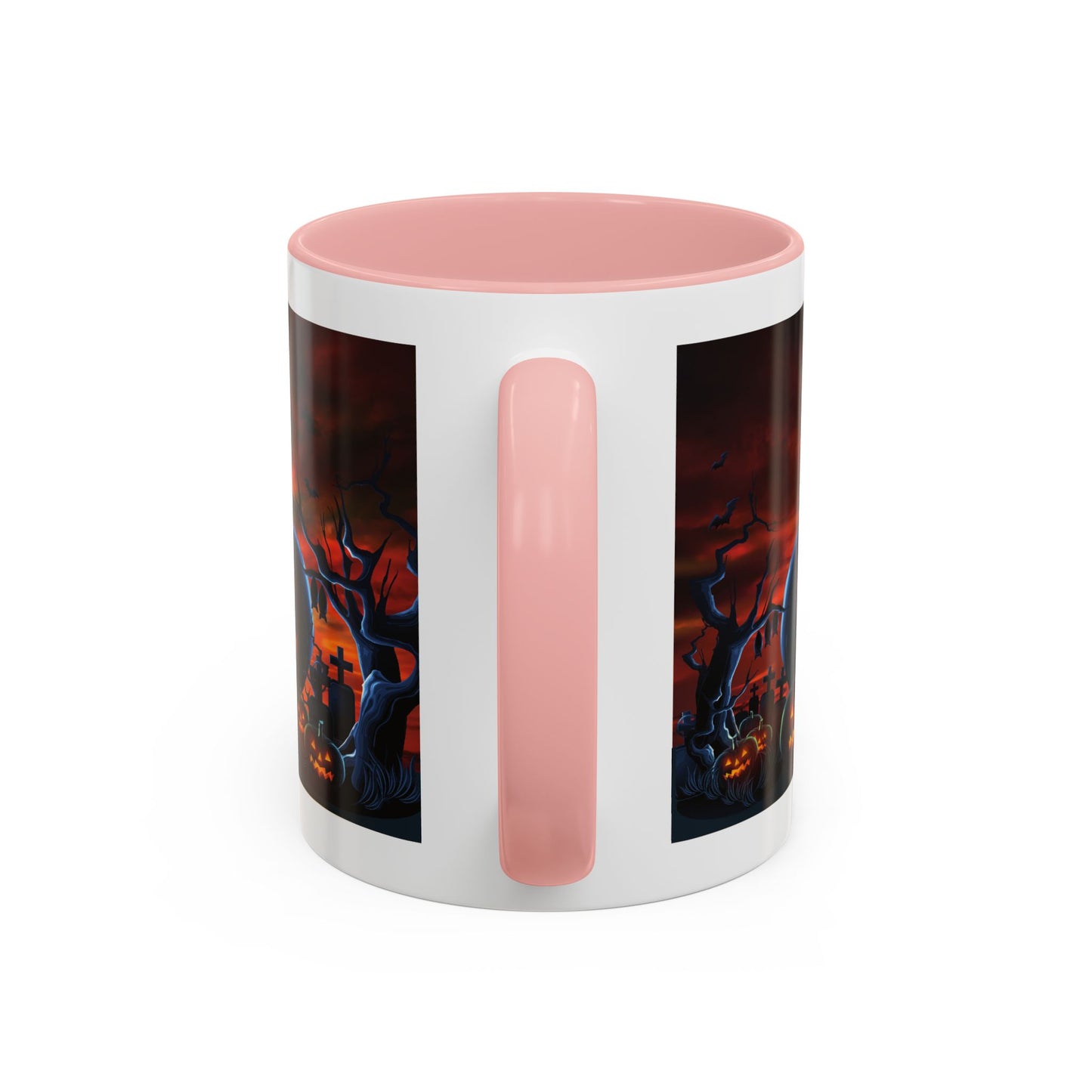 Halloween Pumpkin Accent Mug, Spooky Coffee Cup, Fall Decor, Trick or Treat Gift, Dark Themed Drinkware, Halloween 2023,