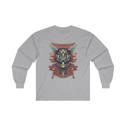Oni Mask with Japanese Ornament - Mleem