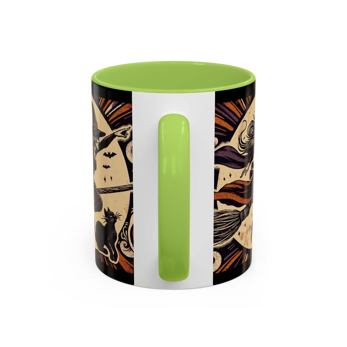 Halloween-Themed Accent Coffee Mug, Coffee Cup for Witch Lovers, Haunted Mug for Spooky Season, Unique Gift for Halloween, Witch Decor