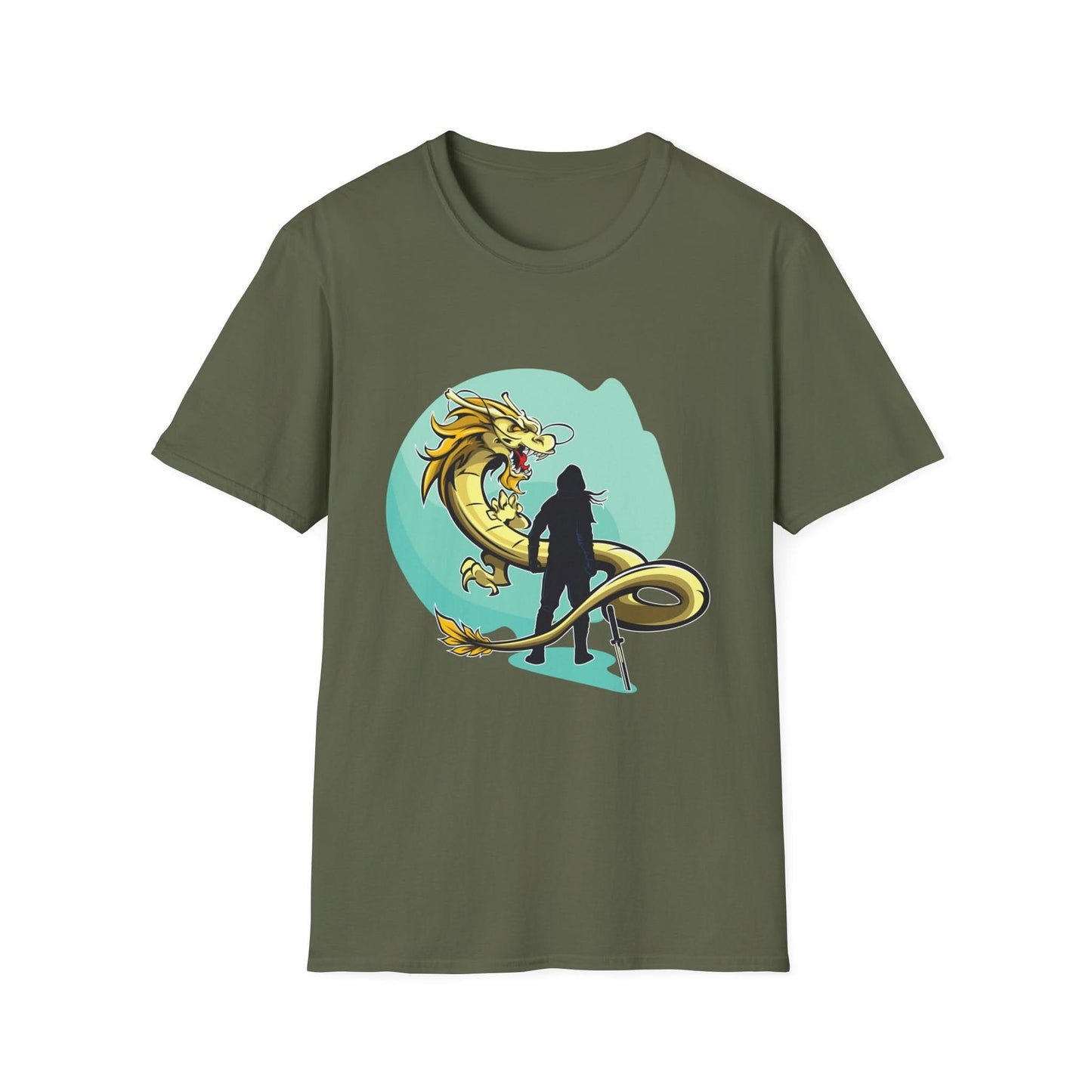 Swordsman Challenging The Dragon - Mleem