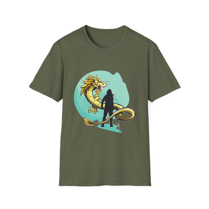 Swordsman Challenging The Dragon - Mleem