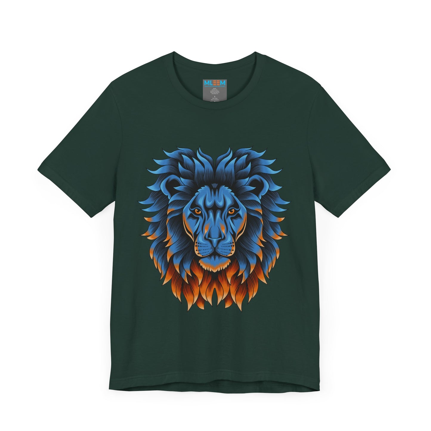 Dynamic Lion Graphic Tee - Unisex Short Sleeve Jersey T-Shirt