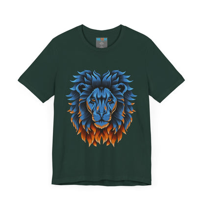 Dynamic Lion Graphic Tee - Unisex Short Sleeve Jersey T-Shirt