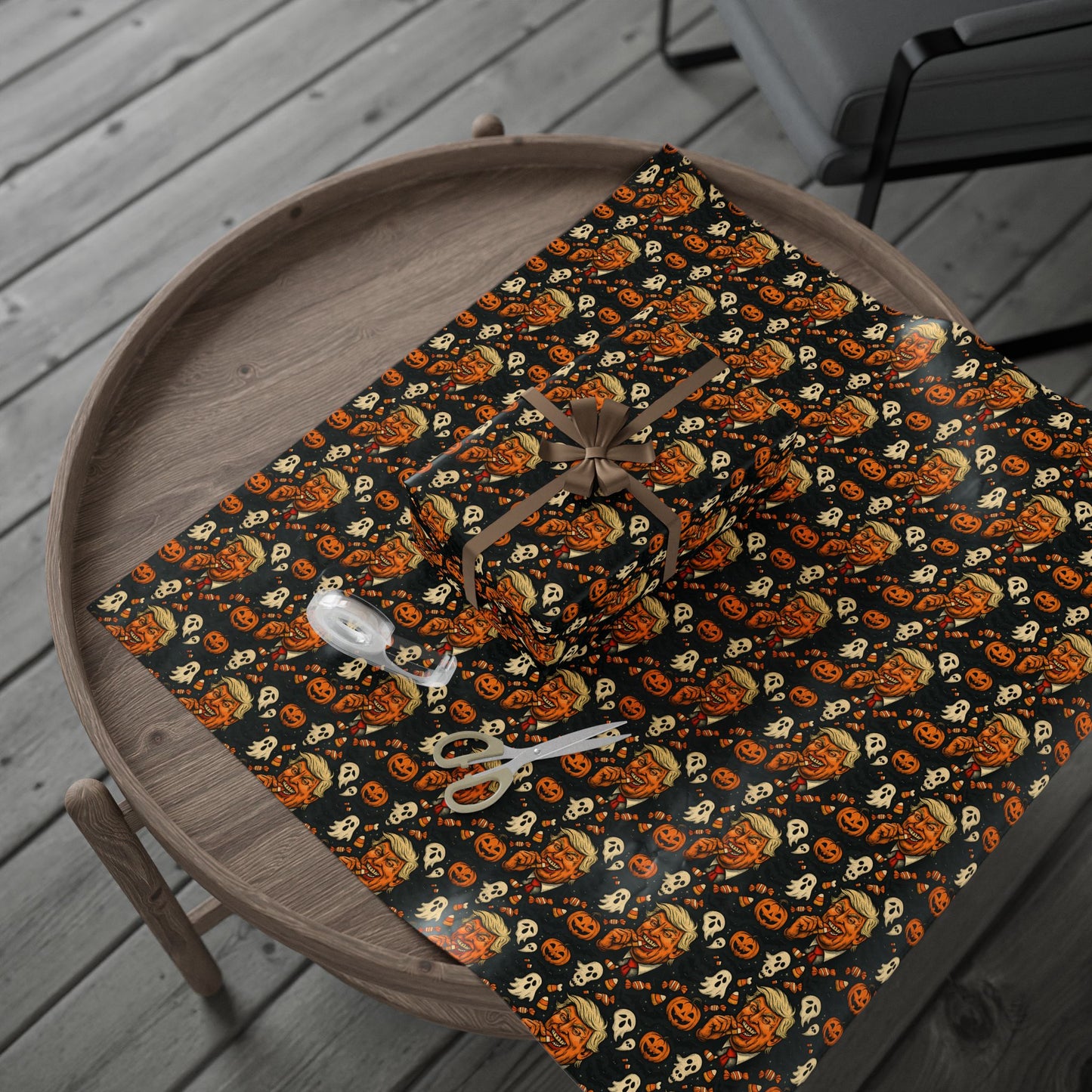 Festive Wrapping Paper for Halloween, Holiday Gift Wrap, Spooky Themed Paper, Trick-or-Treat Wrapping, Unique Present Decor