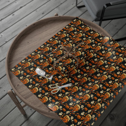 Festive Wrapping Paper for Halloween, Holiday Gift Wrap, Spooky Themed Paper, Trick-or-Treat Wrapping, Unique Present Decor