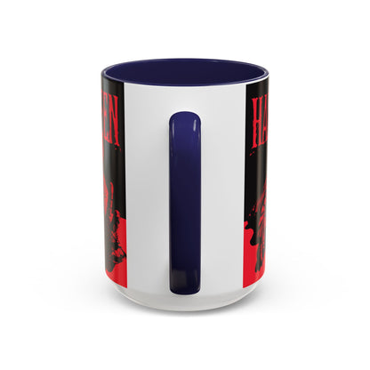 Halloween Accent Coffee Mug | Spooky Coffee Cup for Halloween Lovers, Trick or Treat Mug, Horror Decor, Gift for Fans