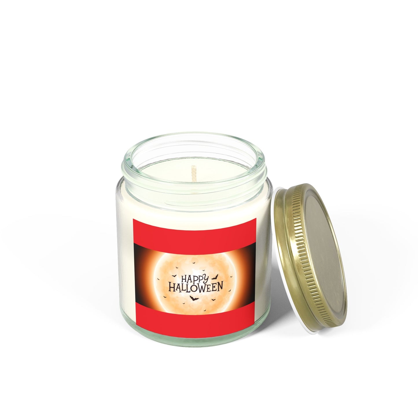 Halloween Scented Candles, 4oz & 9oz Coconut Apricot Wax - Festive Home Decor, Fall Gift, Cozy Atmosphere, Unique Halloween Party Favor