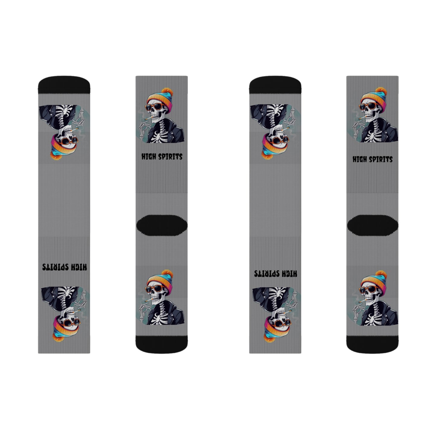 Fun Graphic Socks - Unique Gift for Halloween, Cozy Wear, Comfortable Footwear, Vibrant Design, Trendy Accessories