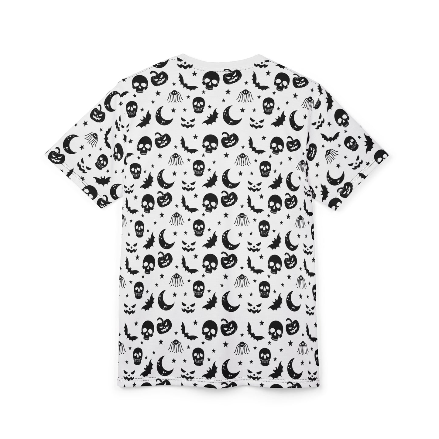 Halloween-Themed Unisex Tee, Spooky Cut & Sew Shirt, Gothic Apparel, Fun Gift, Casual Wear