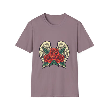 Red Rose Blooms with Angels Wings - Mleem
