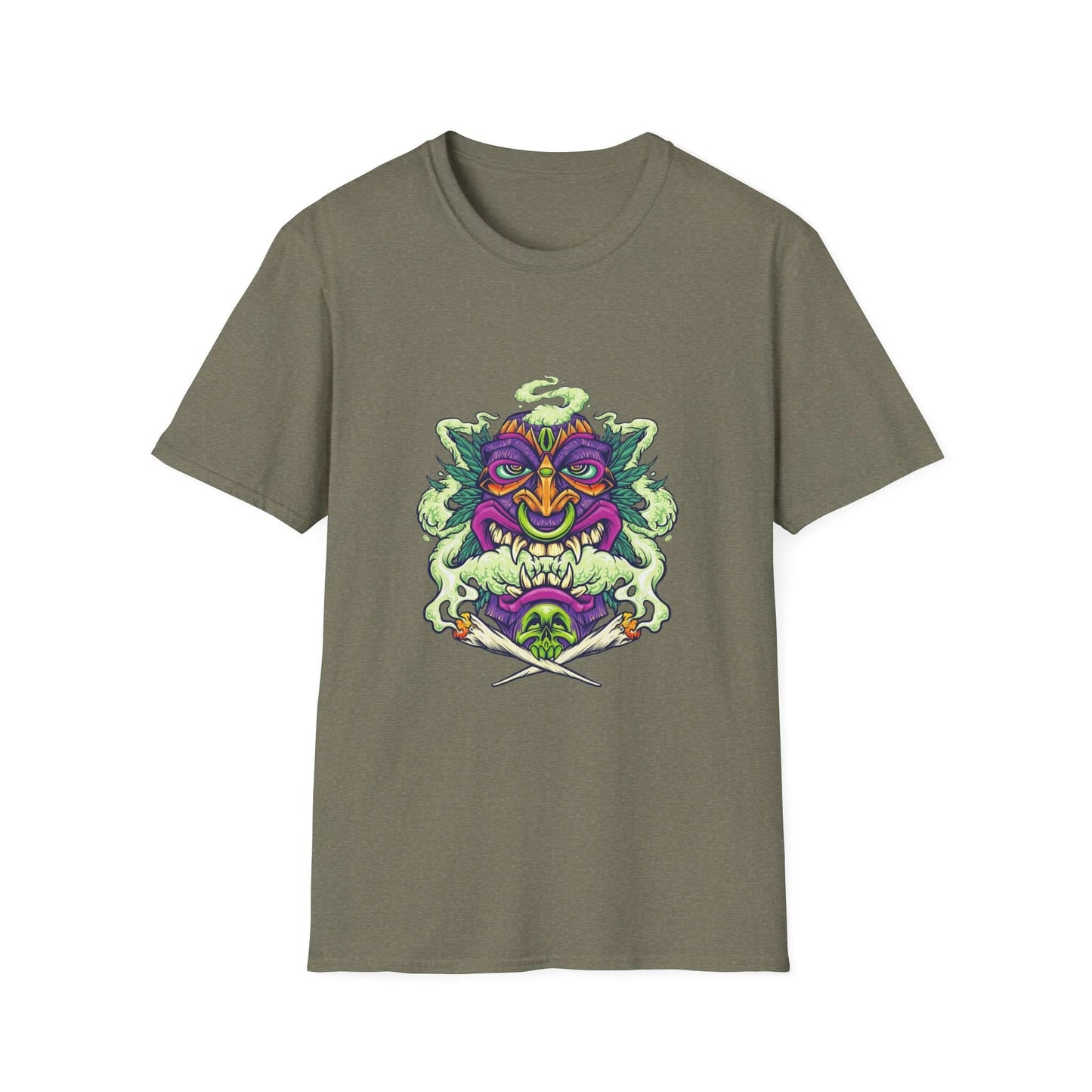 Smoking Hawaiian Tiki Weed Leaf - Mleem