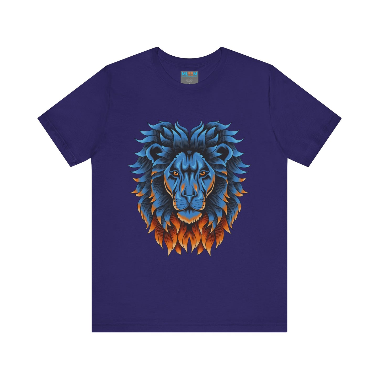 Dynamic Lion Graphic Tee - Unisex Short Sleeve Jersey T-Shirt