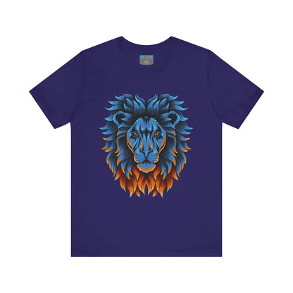 Dynamic Lion Graphic Tee - Unisex Short Sleeve Jersey T-Shirt