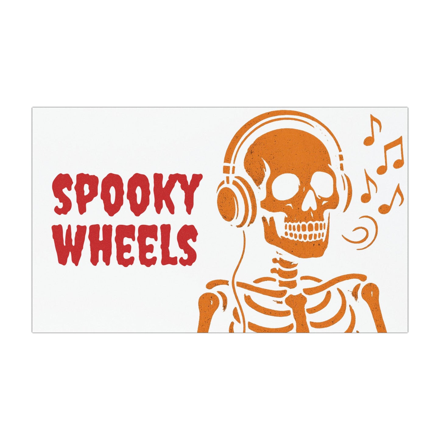 Spooky Wheels Car Magnet - Halloween Decor, Fun Skeleton Design, Auto Decoration, Party Favor, Gift for Car Lovers