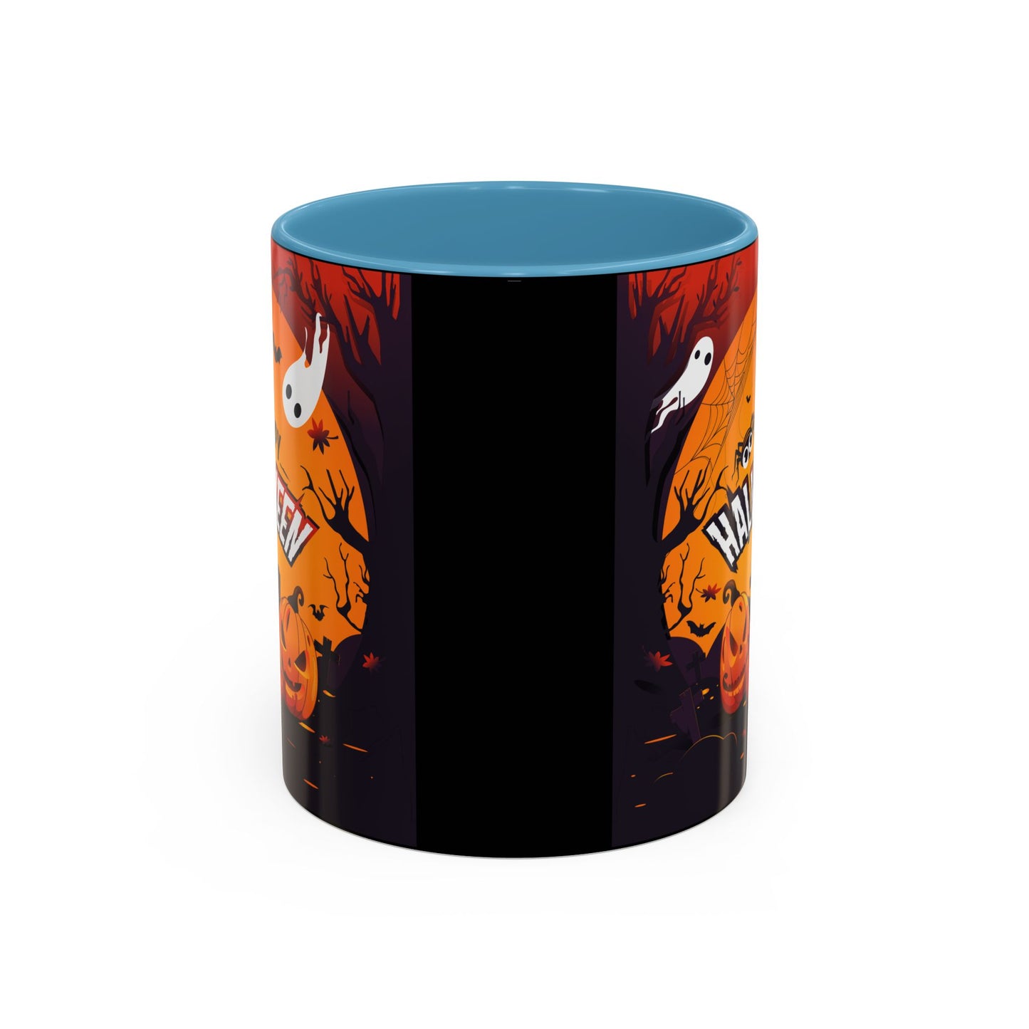 Spooky Halloween Coffee Mug - Perfect for Ghost Lovers and Fall Celebrations, Halloween Decor, Gift, Pumpkin Spice Season, Black Accent Mug