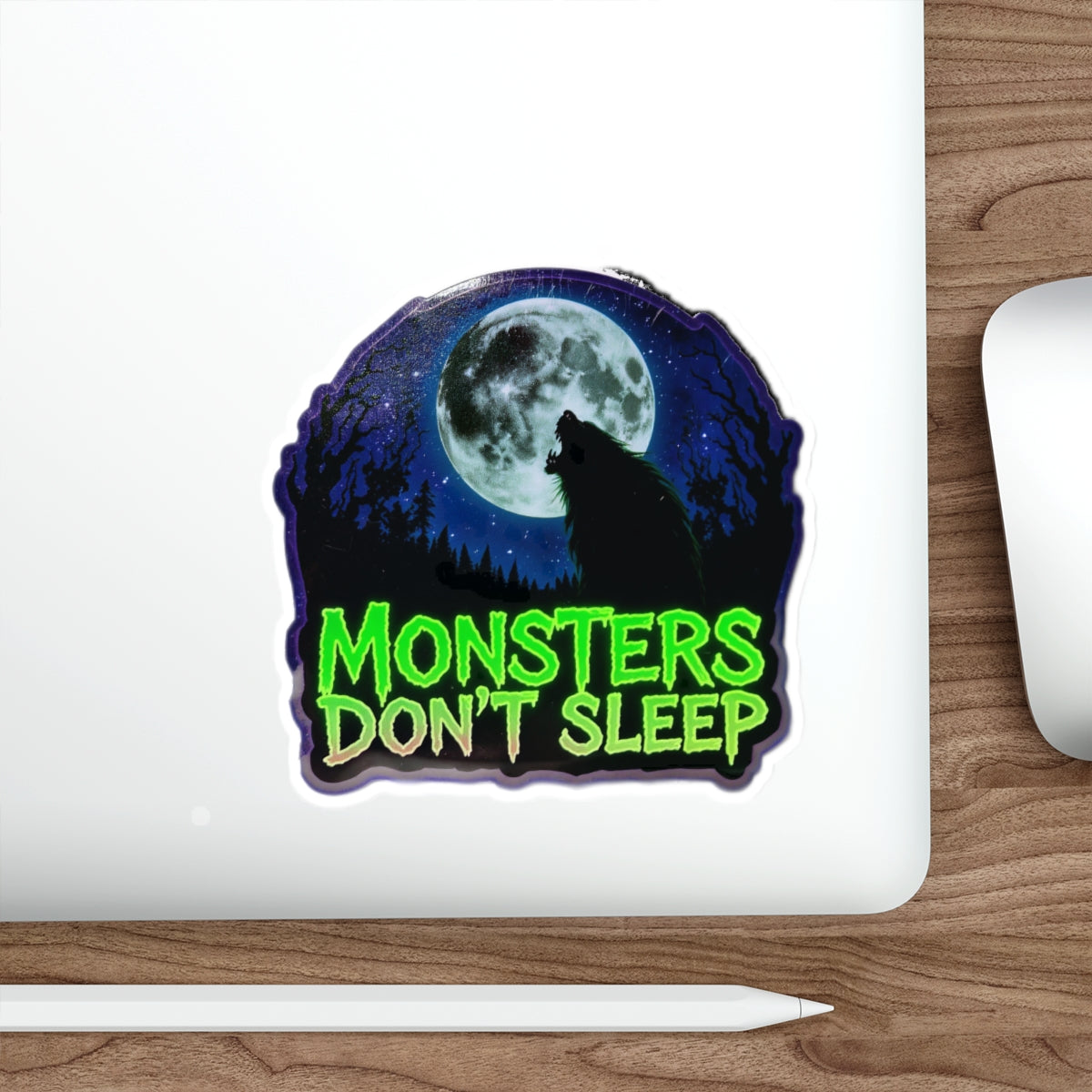 Fun Monster Die-Cut Stickers for Halloween Vibes, Laptop Decor, Gift for Teens, Party Decorations, Spooky Home Accessories