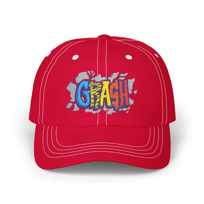 Classic Dad Cap with CRAASH! Design, Casual Hat for Dads, Funny Gift for Father's Day, Summer Accessory, Everyday Wear