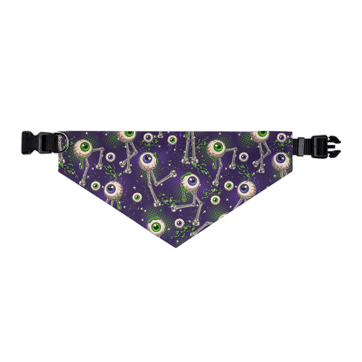Spooky Eye Pet Bandana Collar | Halloween Dog Accessory, Cute Pet Apparel, Adjustable Dog Scarf, Pet Costume, Fun Pet Gift