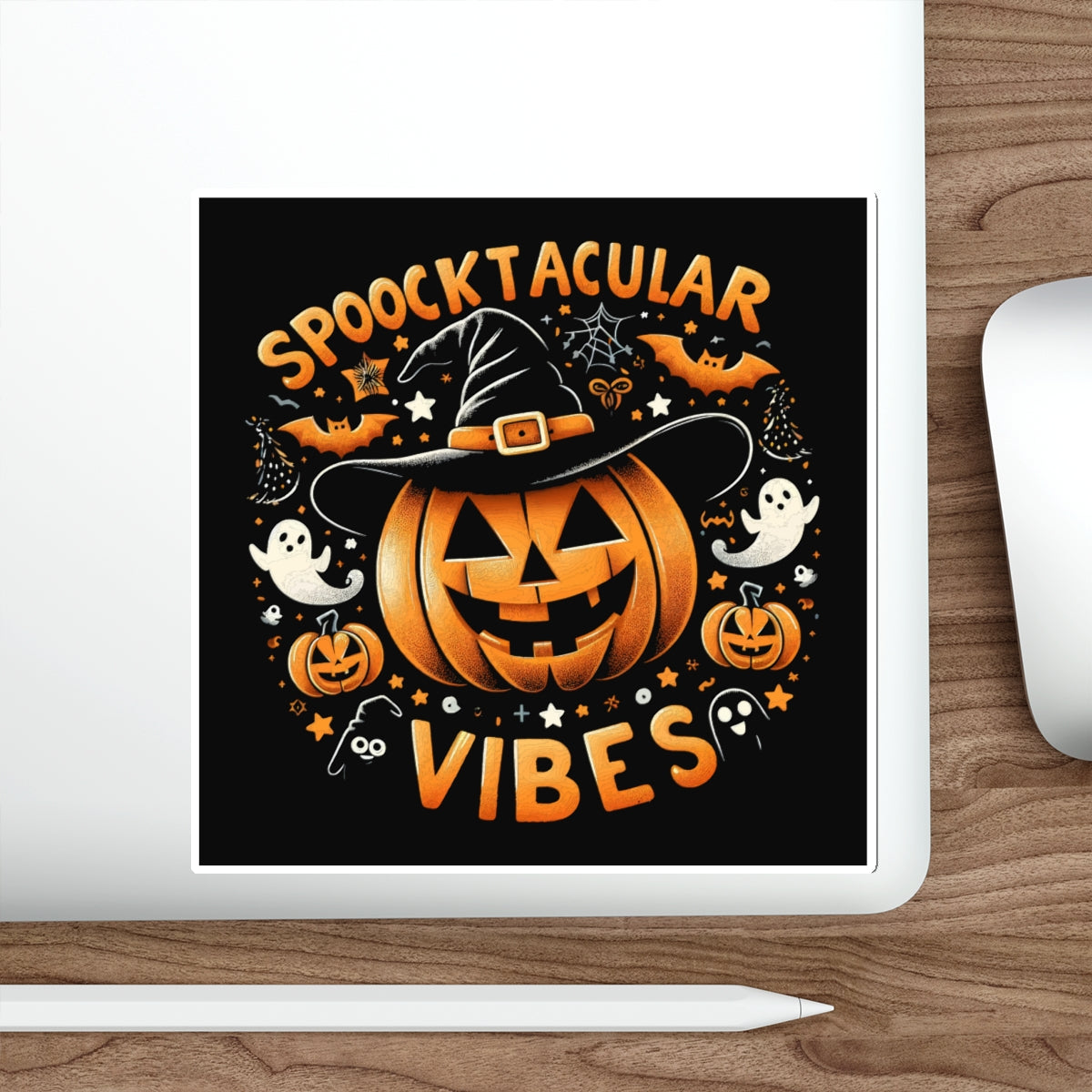 Spooktacular Vibes Stickers | Halloween Decor, Pumpkin Art, Ghost Decor, Party Favors, Children’s Halloween Crafts