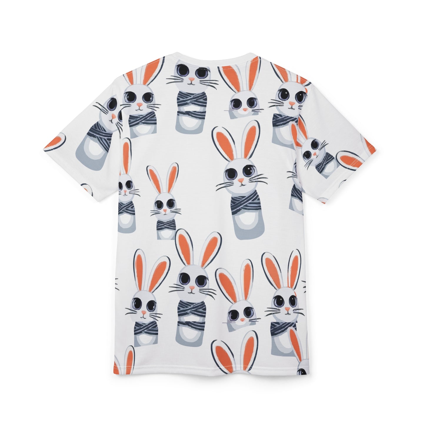 Vibrant Unisex Graphic Tee - Skull & Bunny Art, Vintage Shirt, Hippie Style, Festival Wear, Unique Gift