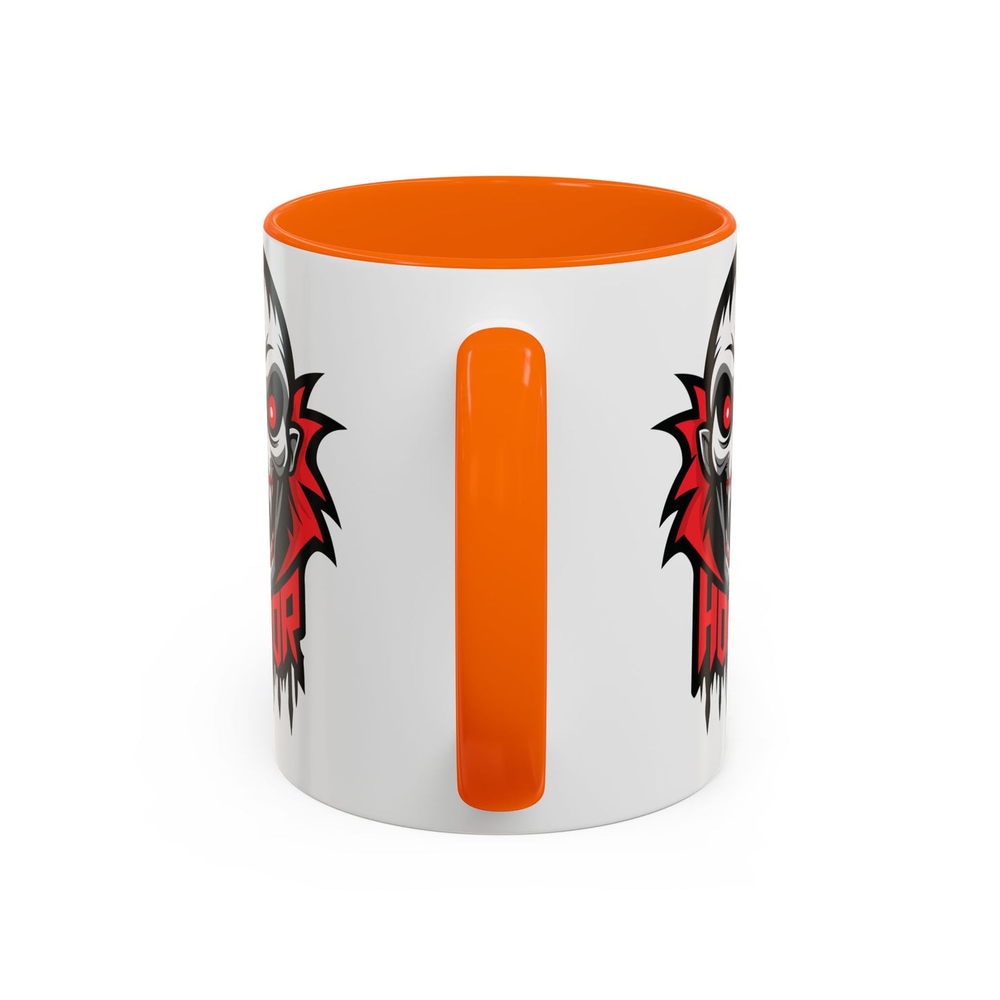 Horror-Themed Coffee Mug, Unique Gift for Halloween Lovers, Scary Decor, Black Accented Mug, Gothic Drinkware, Spooky Kitchenware