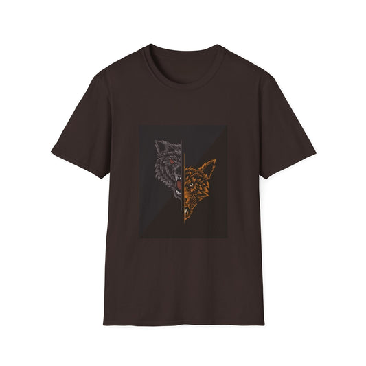 Angry Wolf Head Two Style