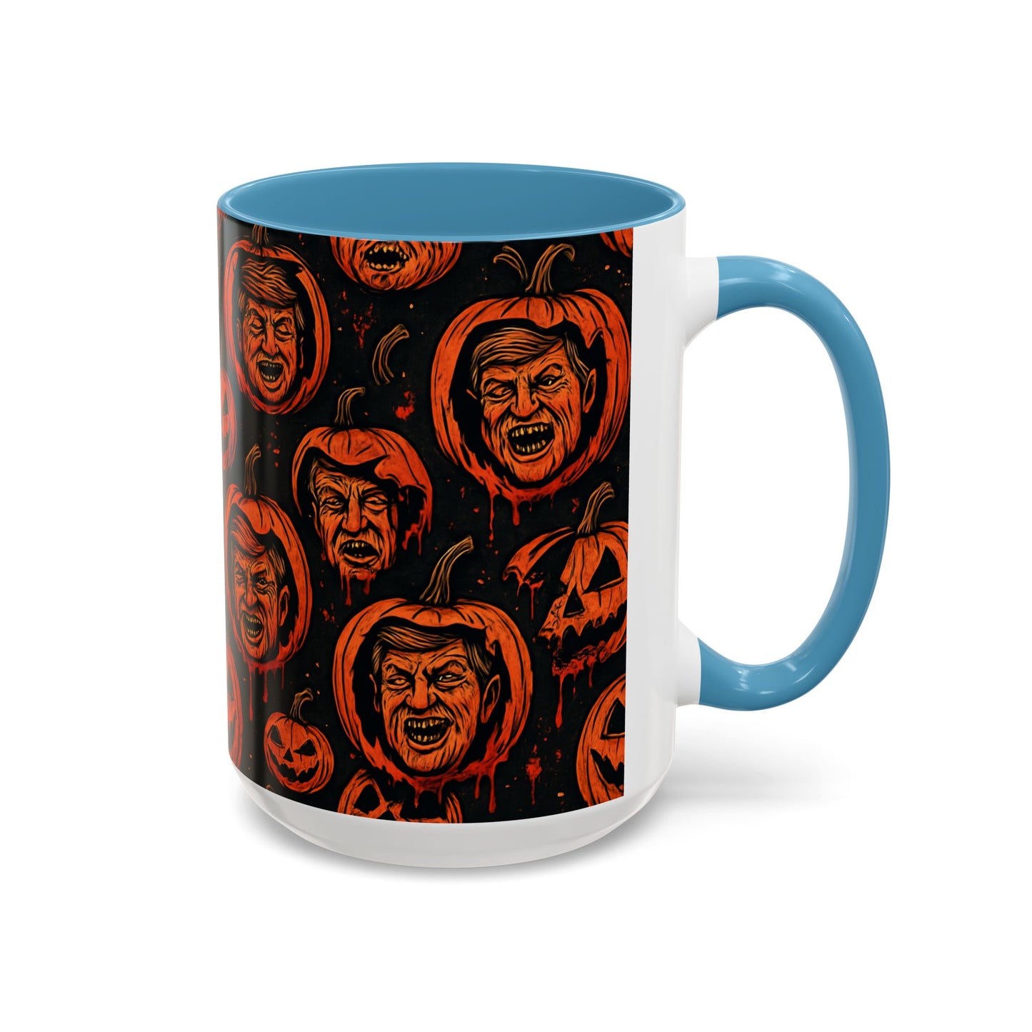 Spooky Pumpkin Faces Coffee Mug | Halloween Gifts, Funny Coffee Cup, Whimsical Mug, Holiday Decor, Unique Gifts