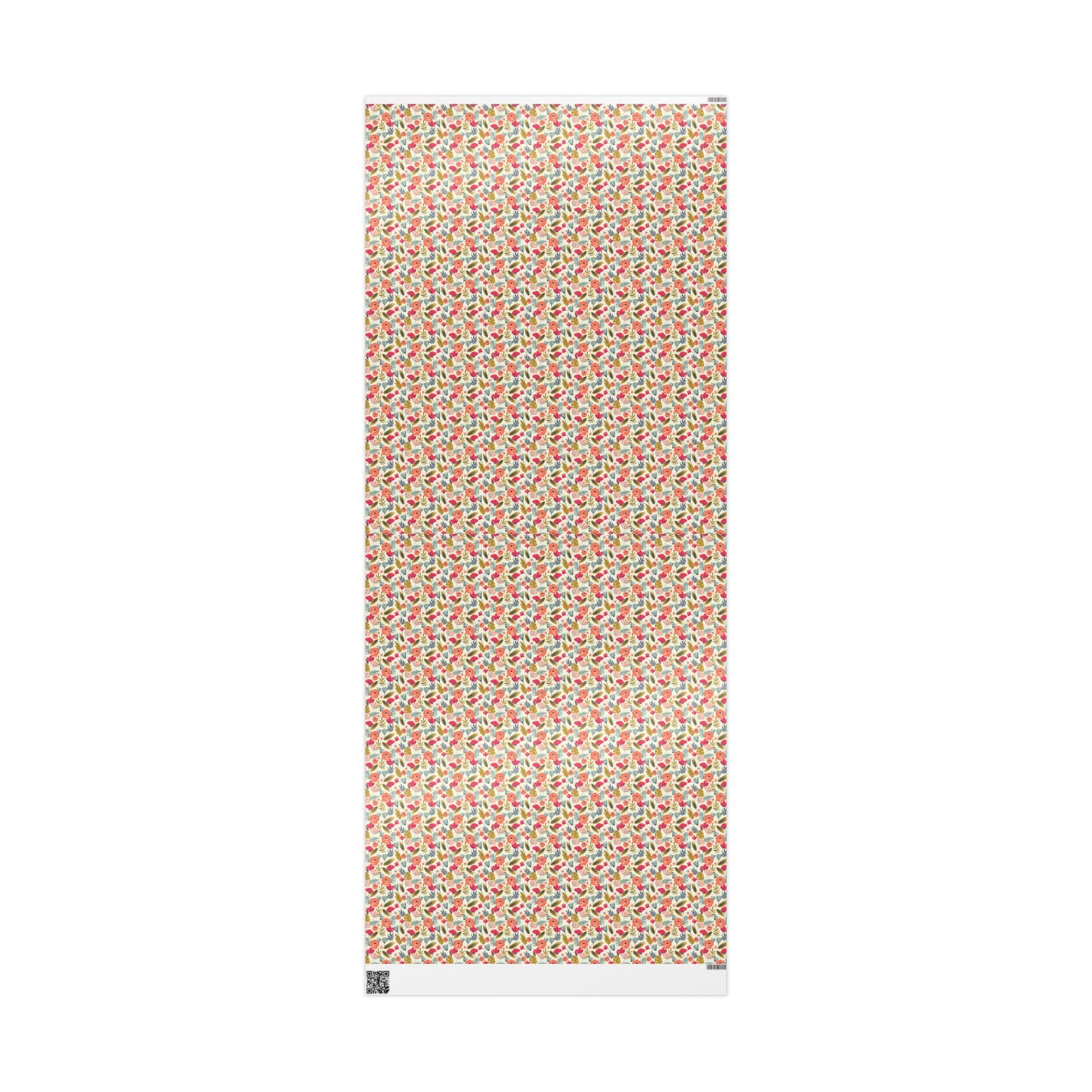 Floral Wrapping Paper for All Occasions, Gift Wrap Roll, Birthday, Holiday, Eco-Friendly, Festive Gift Packaging, Artisan Design