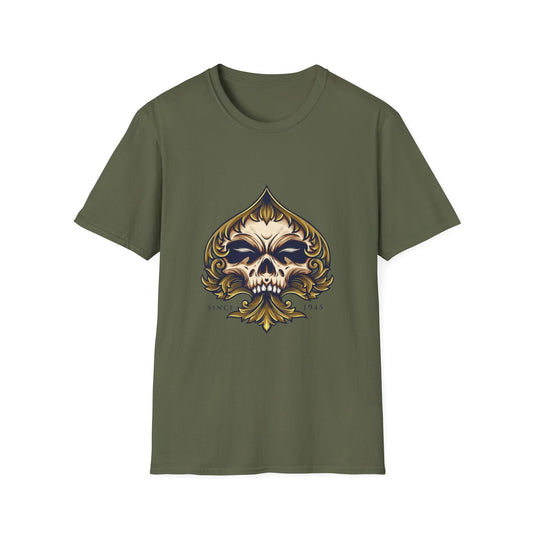 Skull Playing Card with Ornate Luxury - Mleem