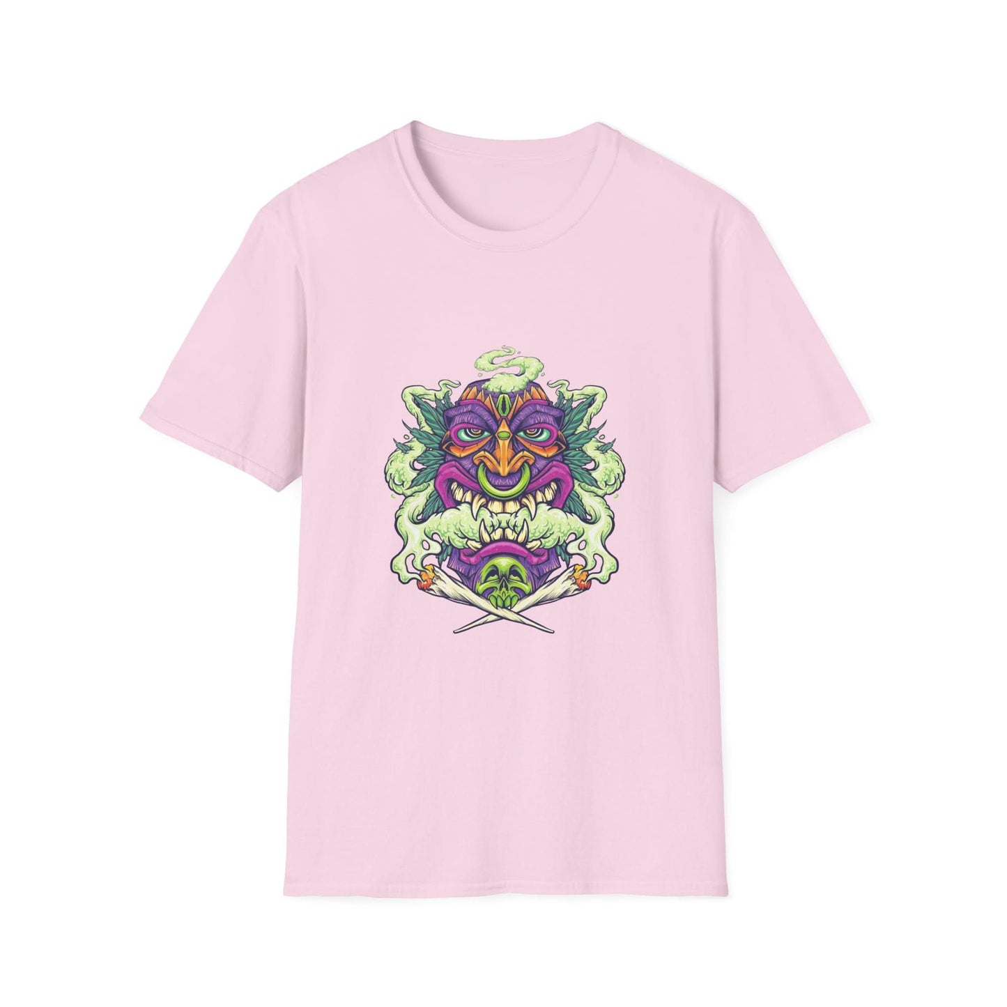 Smoking Hawaiian Tiki Weed Leaf - Mleem