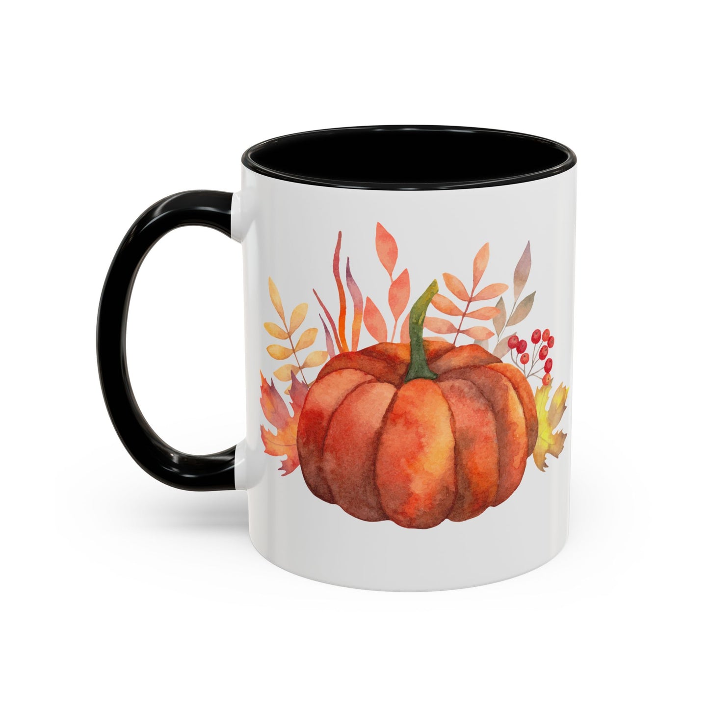 Cozy Pumpkin Accent Coffee Mug | Fall Decor, Gift for Autumn Lovers, Thanksgiving Mug, Pumpkin Spice Latte Cup, Holiday Drinkware