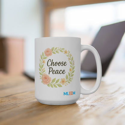 Floral Design Ceramic Mug