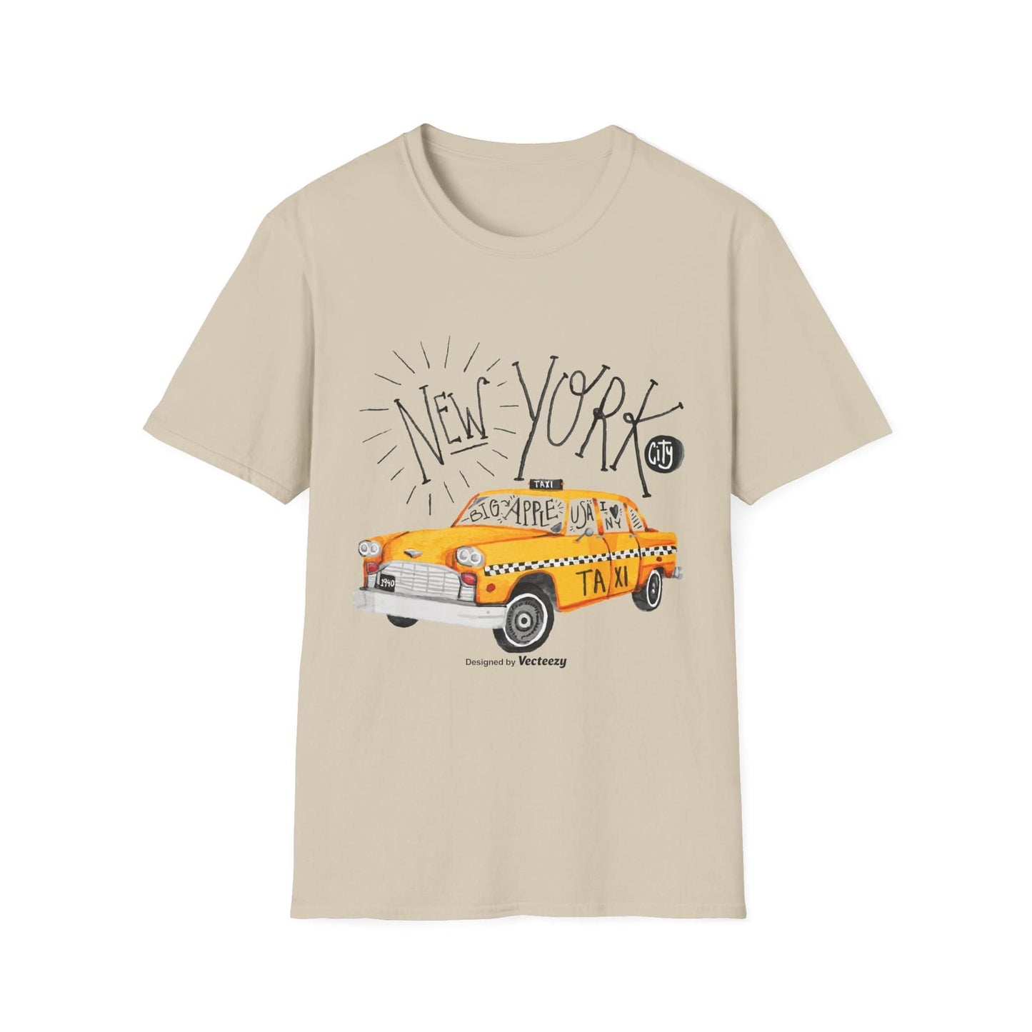 New York Taxi Watercolor - Mleem