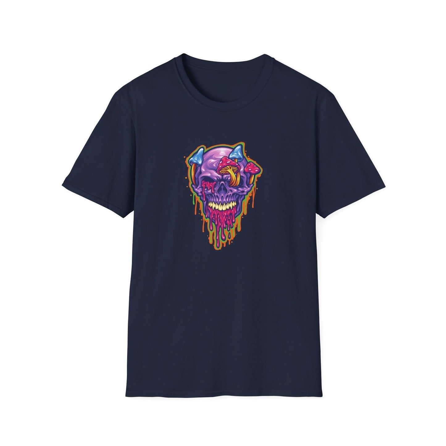 Magic Trippy Skull Mushroom Psychedelic - Mleem