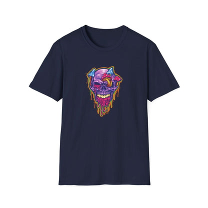Magic Trippy Skull Mushroom Psychedelic - Mleem